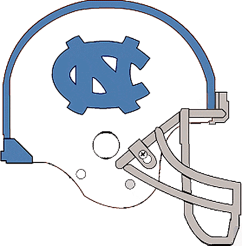 North Carolina Tar Heels 1963-1966 Helmet iron on paper